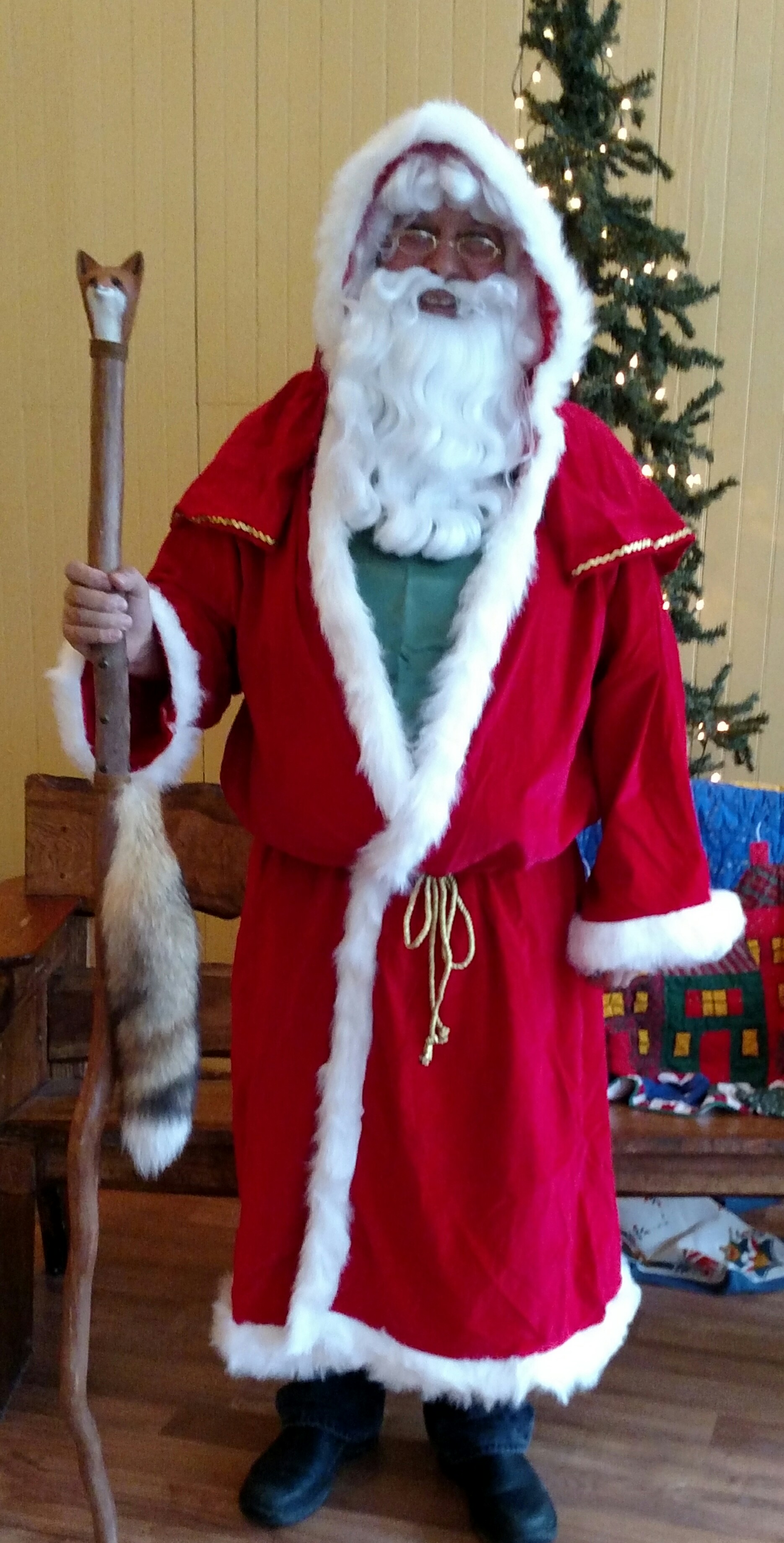 Fox as Santa