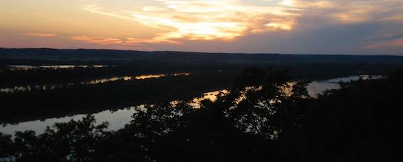 Illinois River at Flood Stage